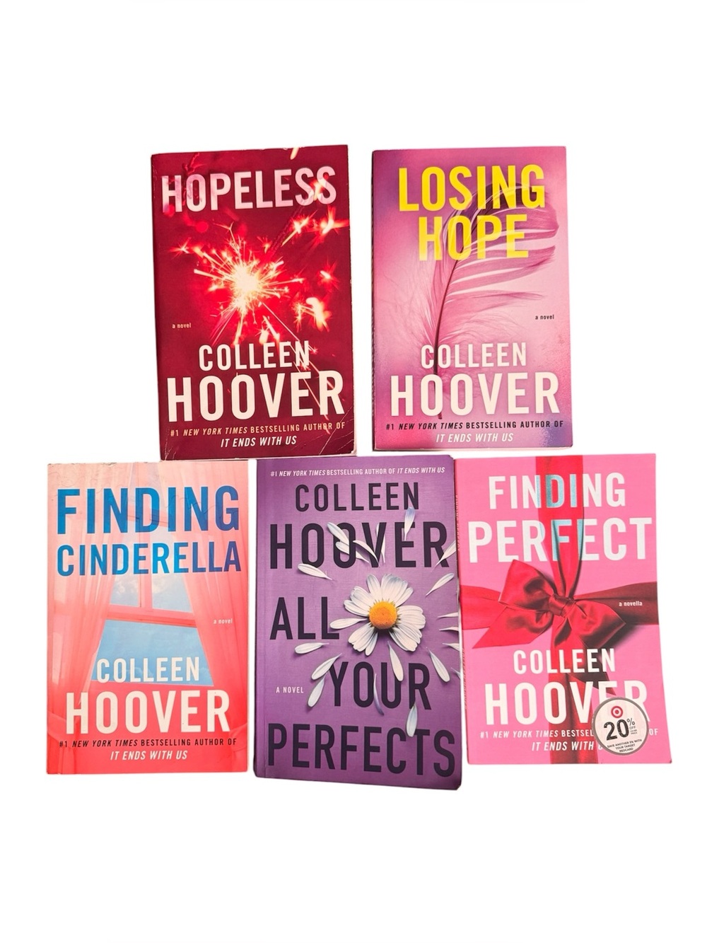 Colleen Hoover - Hopeless Series (Losing Hope / All Your Perfects) - 5 Book Set
